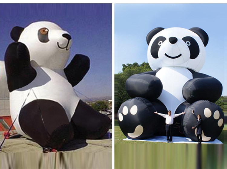 吐鲁番充气熊猫展示